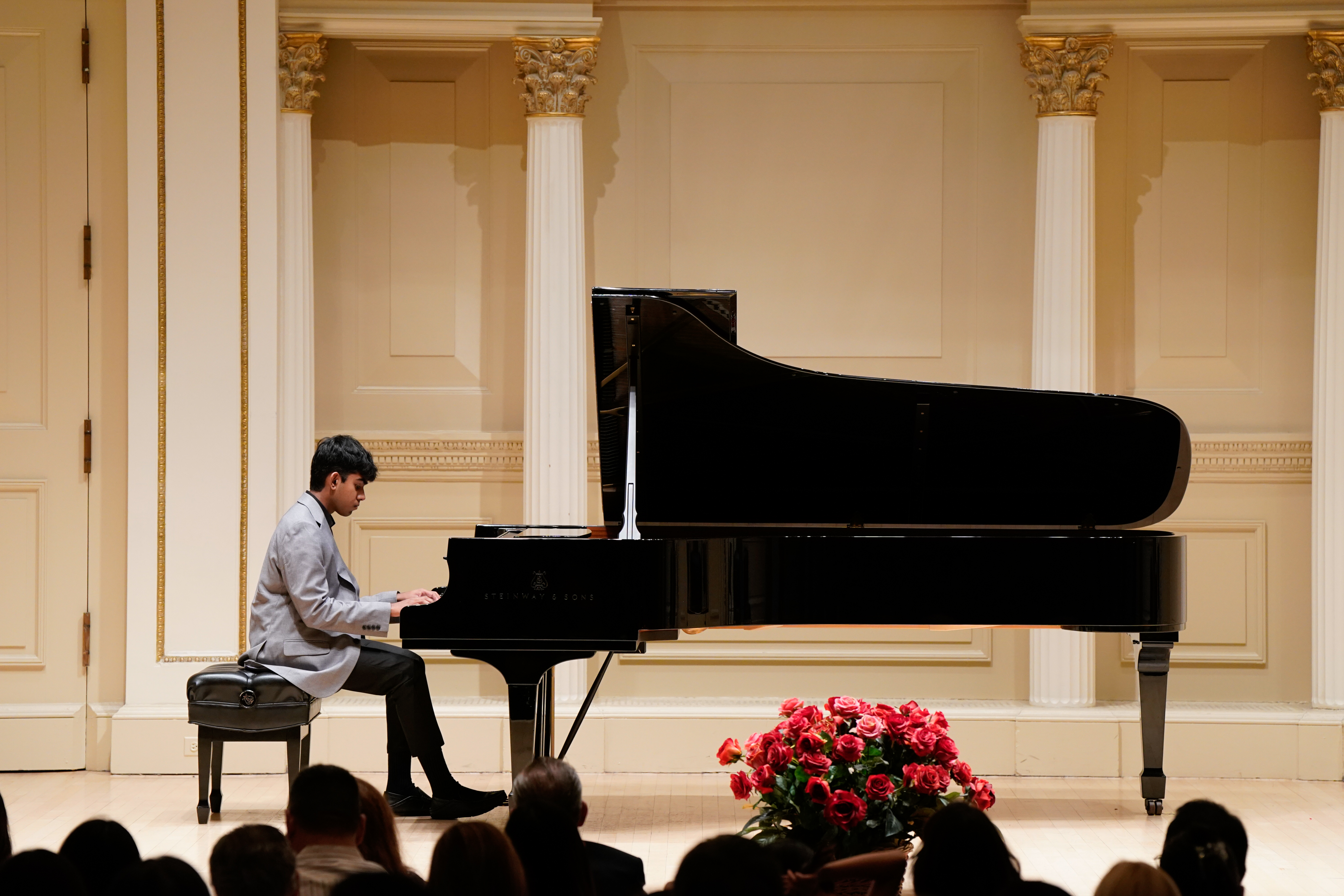 Performing at the American Protégé competition, Carnegie Hall